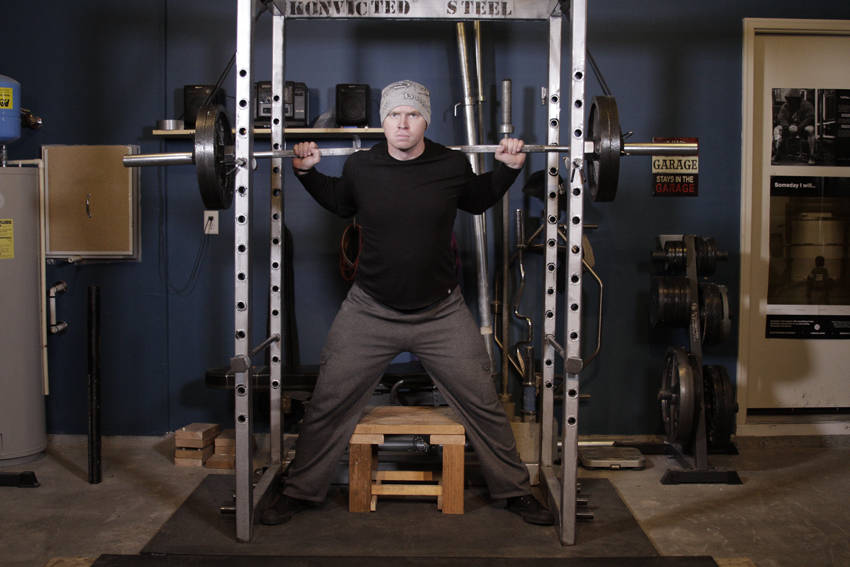 Reverse Band Box Squat reference position 1