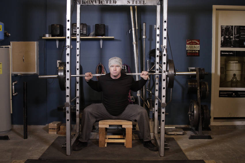 Reverse Band Box Squat reference position 2
