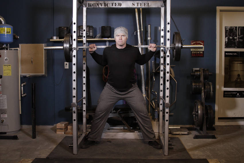 Reverse Band Power Squat reference position 1