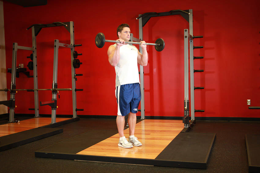 Reverse Barbell Curl reference position 2