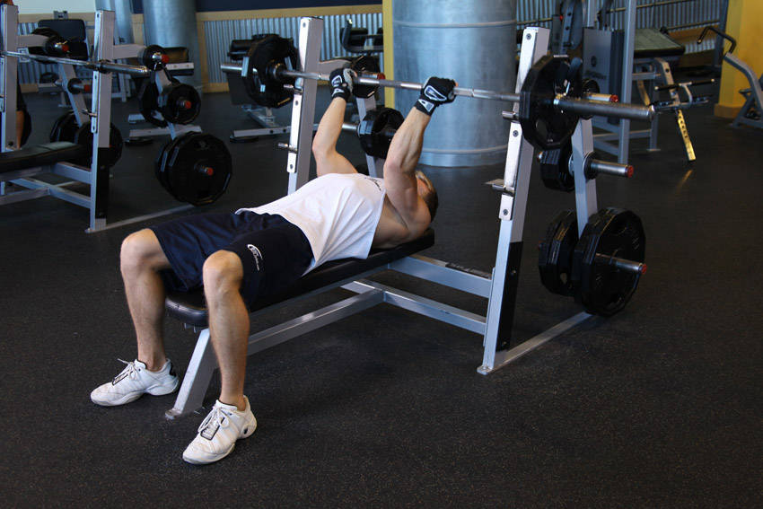 Reverse Triceps Bench Press reference position 1