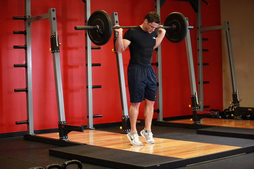 Rocking Standing Calf Raise reference position 2
