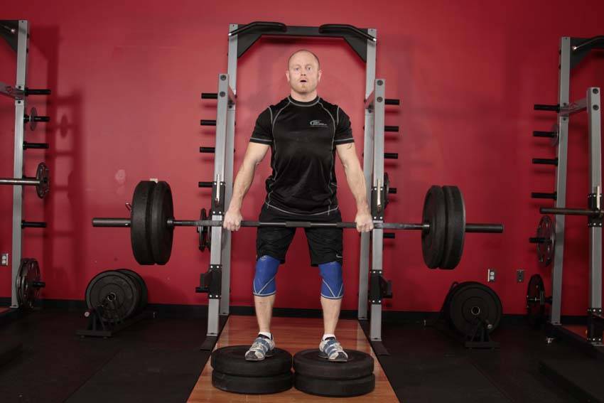 Romanian Deadlift from Deficit reference position 1