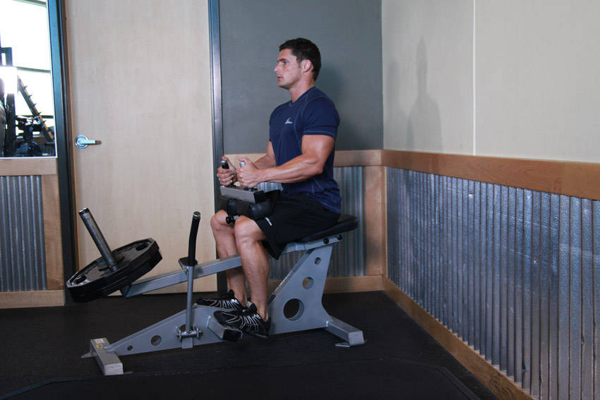 Seated Calf Raise reference position 1