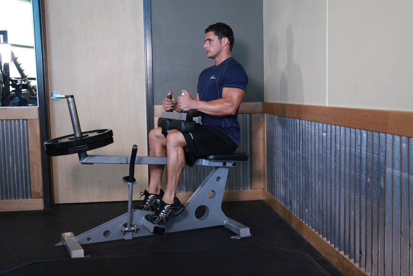 Seated Calf Raise reference position 2