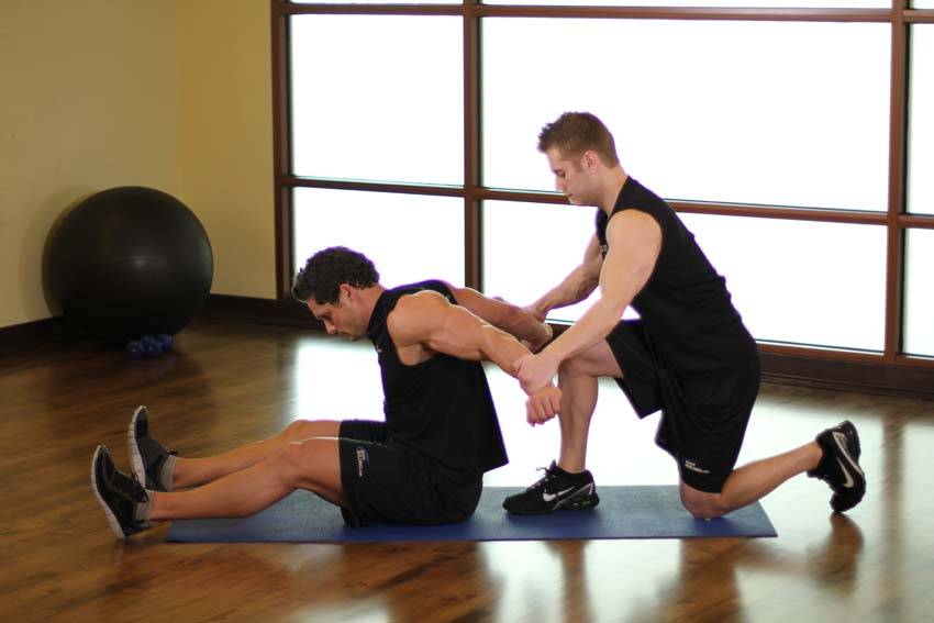Seated Front Deltoid reference position 1