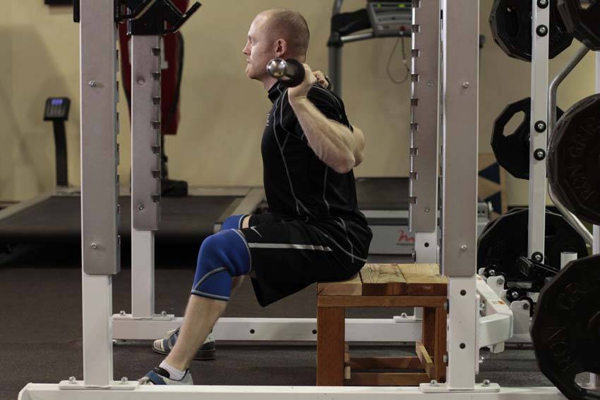 Seated Good Mornings reference position 1