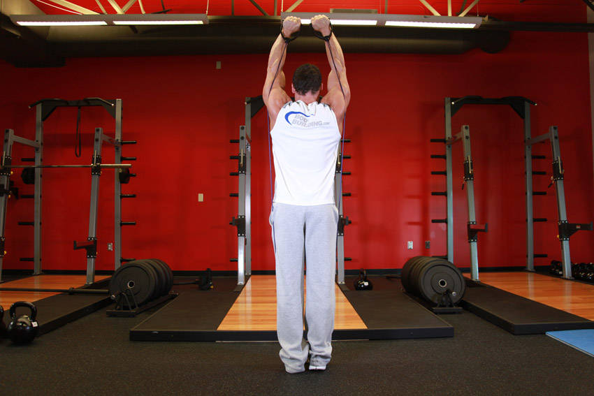 Shoulder Press - With Bands reference position 2