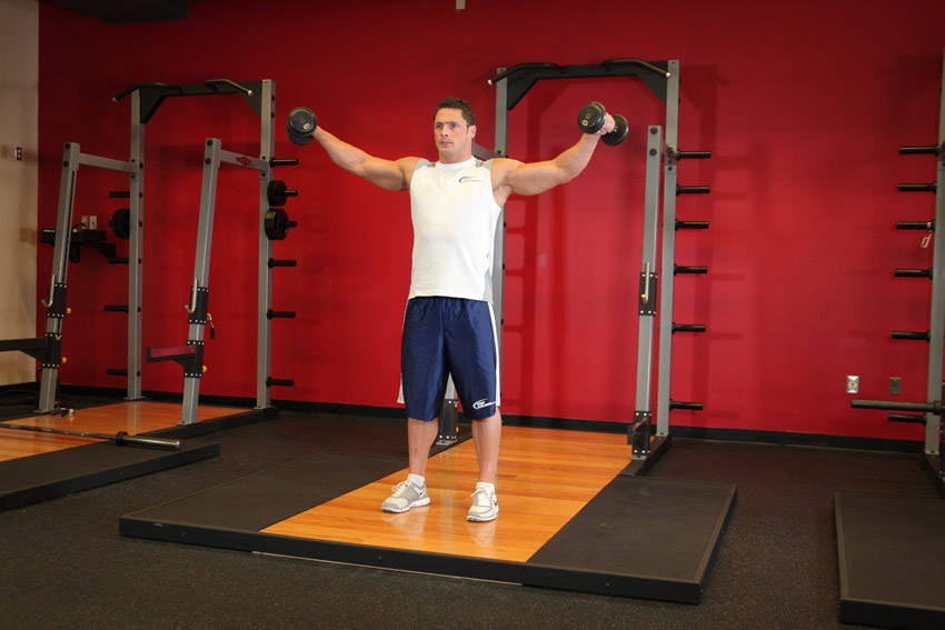 Side Lateral Raise reference position 2