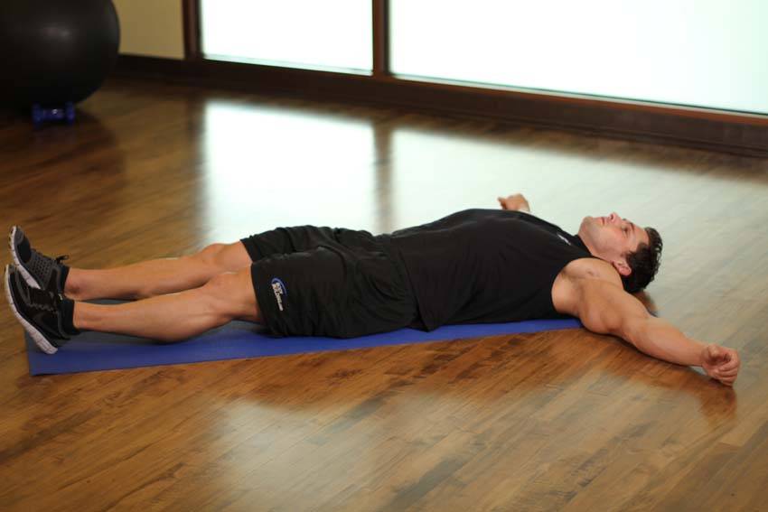 Side Lying Groin Stretch reference position 1