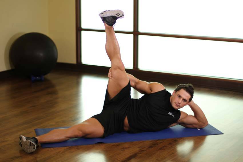 Side Lying Groin Stretch reference position 2