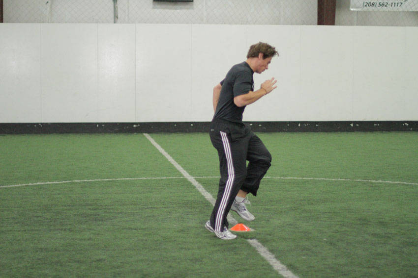 Single-Cone Sprint Drill reference position 2