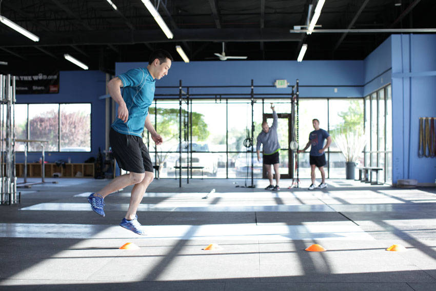 Single-Leg Hop Progression reference position 2