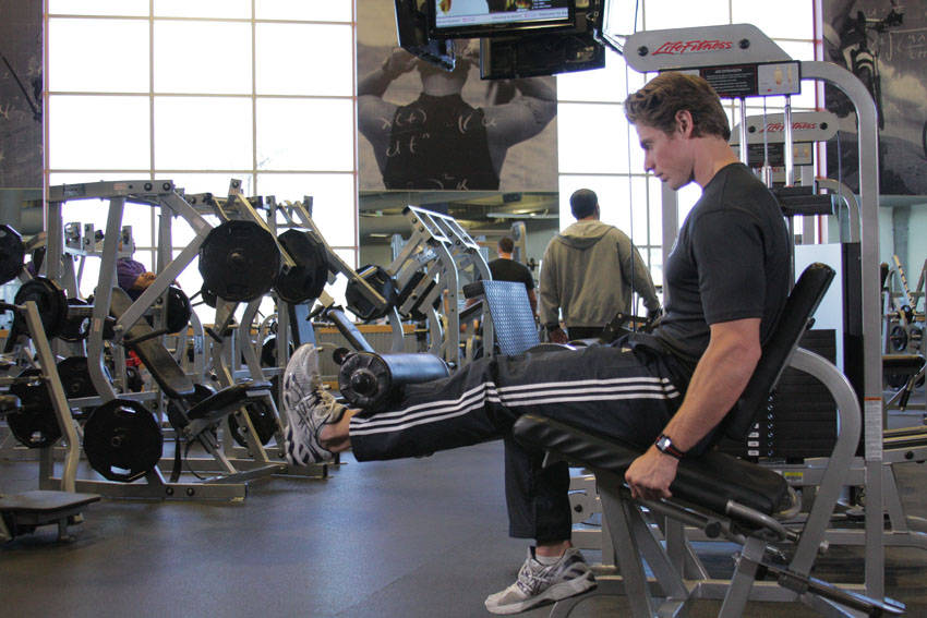Single-Leg Leg Extension reference position 2