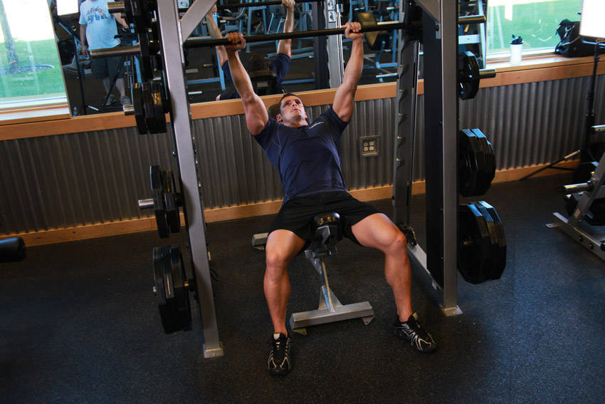 Smith Incline Shoulder Raise reference position 2