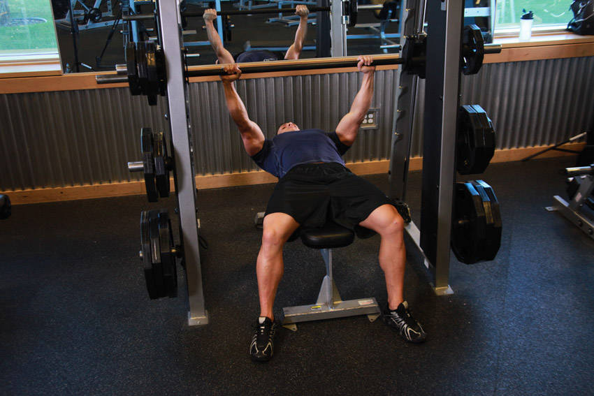 Smith Machine Bench Press reference position 2