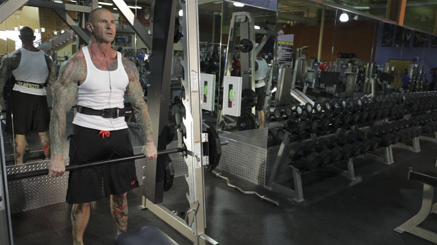 Smith Machine Hang Power Clean reference position 1