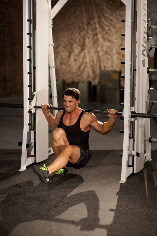 Smith Machine Pistol Squat reference position 2