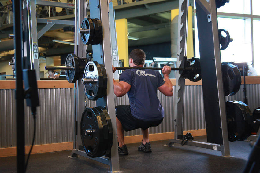Smith Machine Squat reference position 1