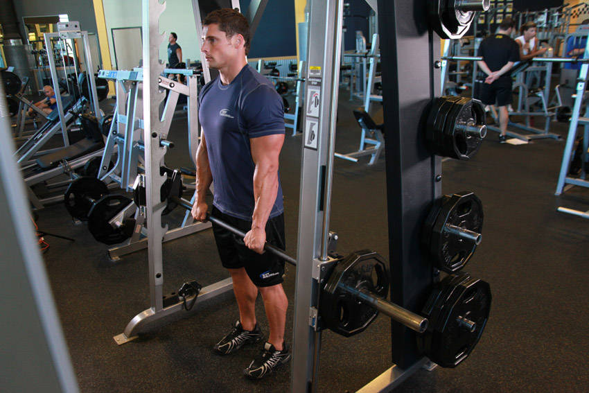 Smith Machine Stiff-Legged Deadlift reference position 2