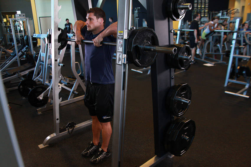 Smith Machine Upright Row reference position 2