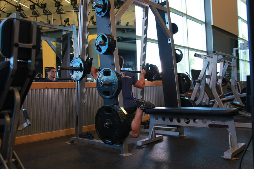 Smith Single-Leg Split Squat reference position 2