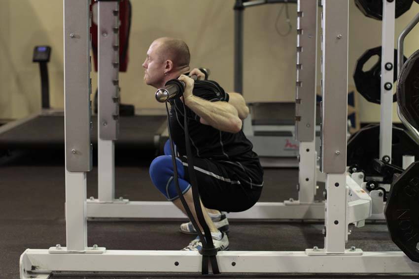 Squat with Bands reference position 2