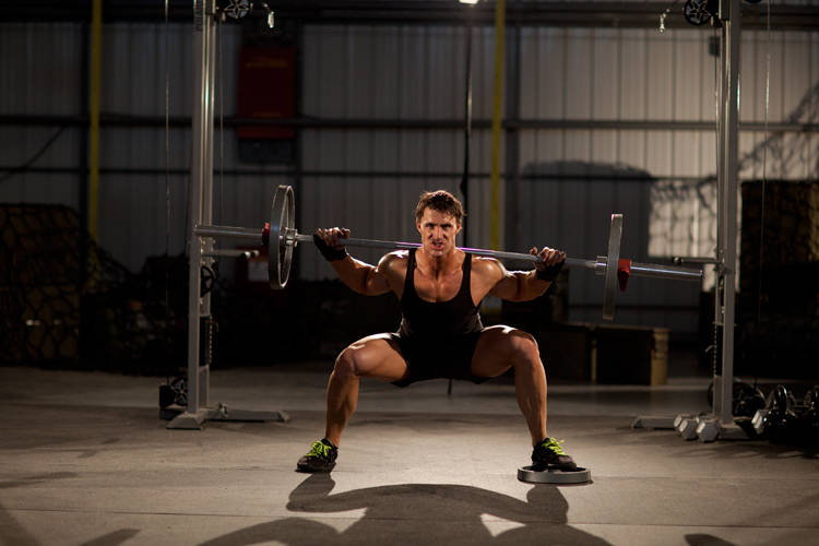 Squat with Plate Movers reference position 2