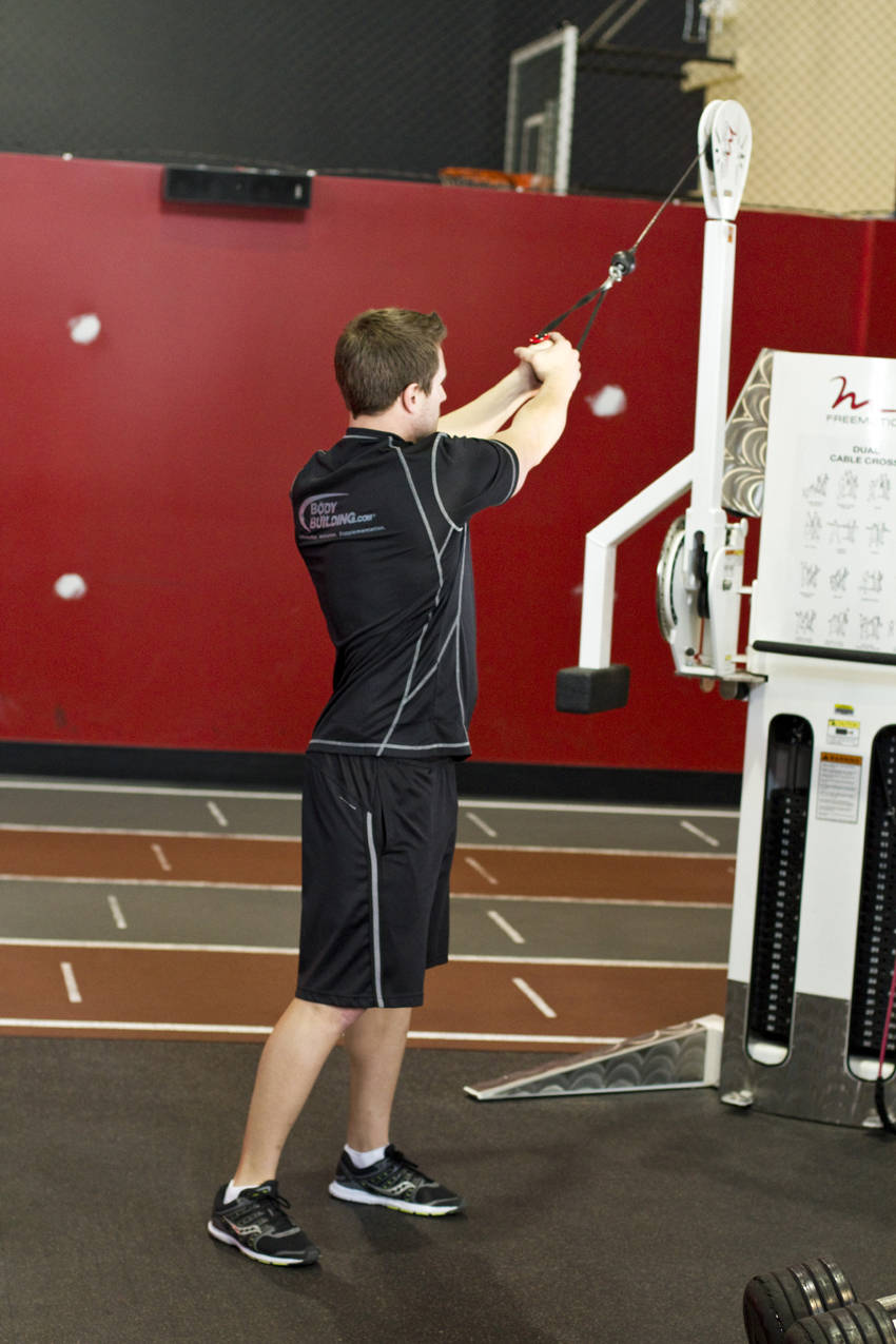 Standing Cable Wood Chop reference position 1