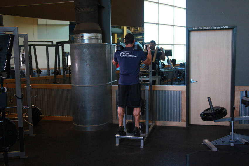 Standing Calf Raises reference position 2