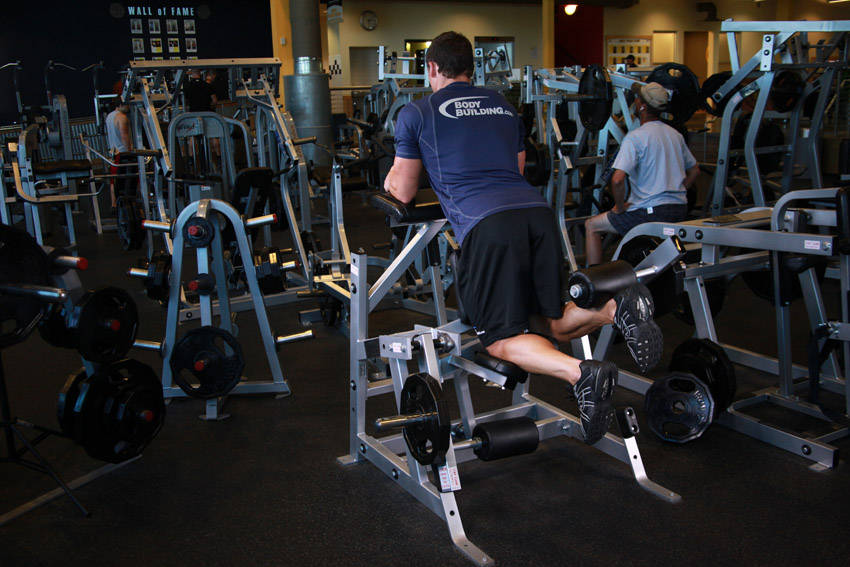Standing Leg Curl reference position 2