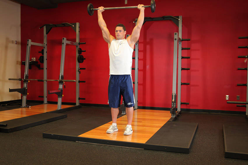 Standing Military Press reference position 2