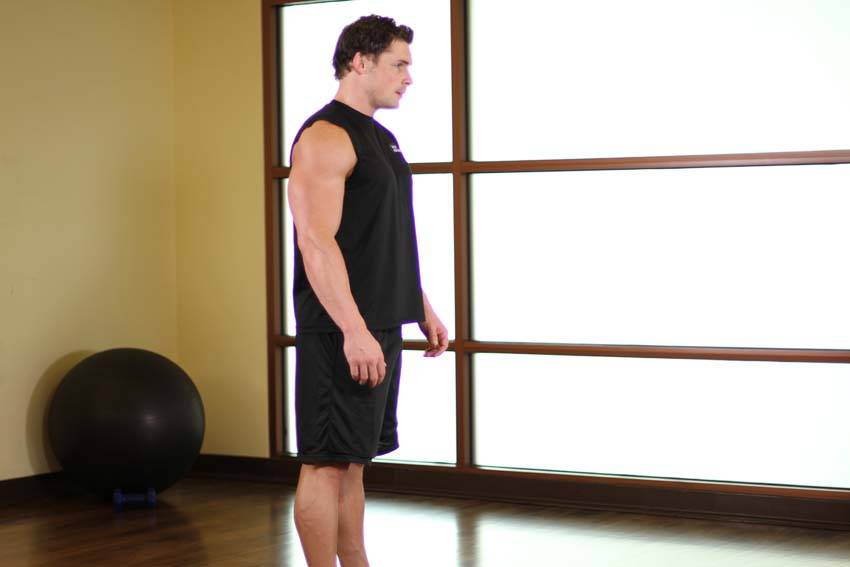 Standing Pelvic Tilt reference position 1