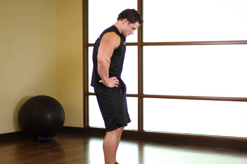 Standing Pelvic Tilt reference position 2