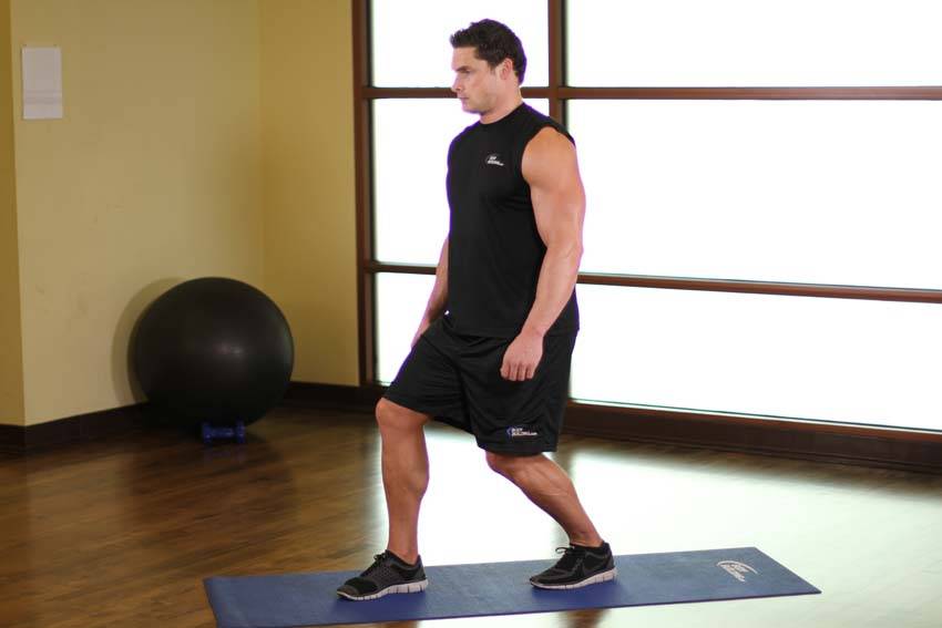 Standing Soleus And Achilles Stretch reference position 1