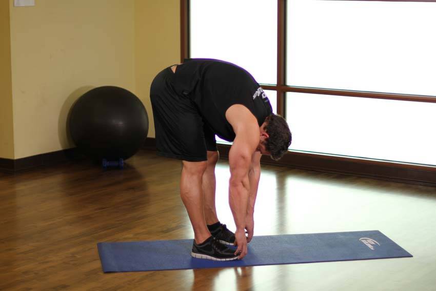 Standing Toe Touches reference position 2