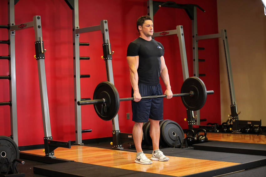 Stiff-Legged Barbell Deadlift reference position 2