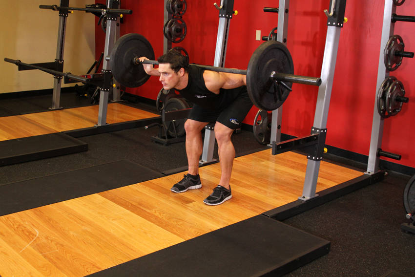Stiff Leg Barbell Good Morning reference position 2