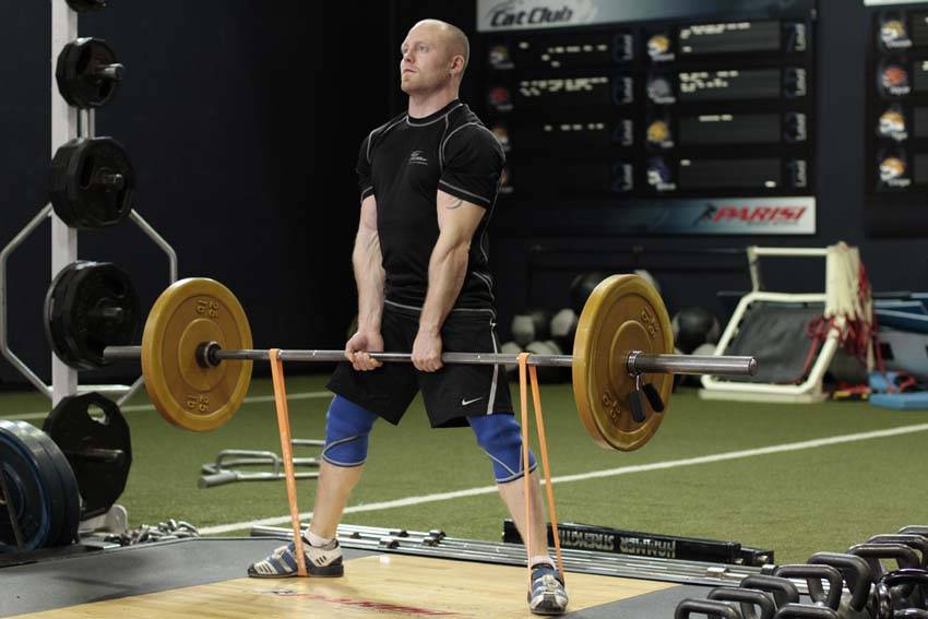 Sumo Deadlift with Bands reference position 2