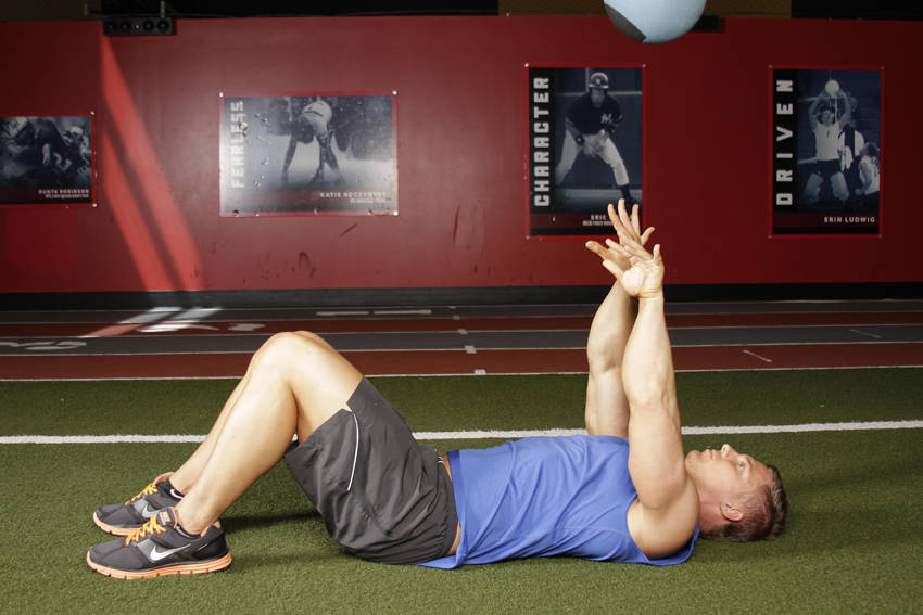 Supine Chest Throw reference position 2