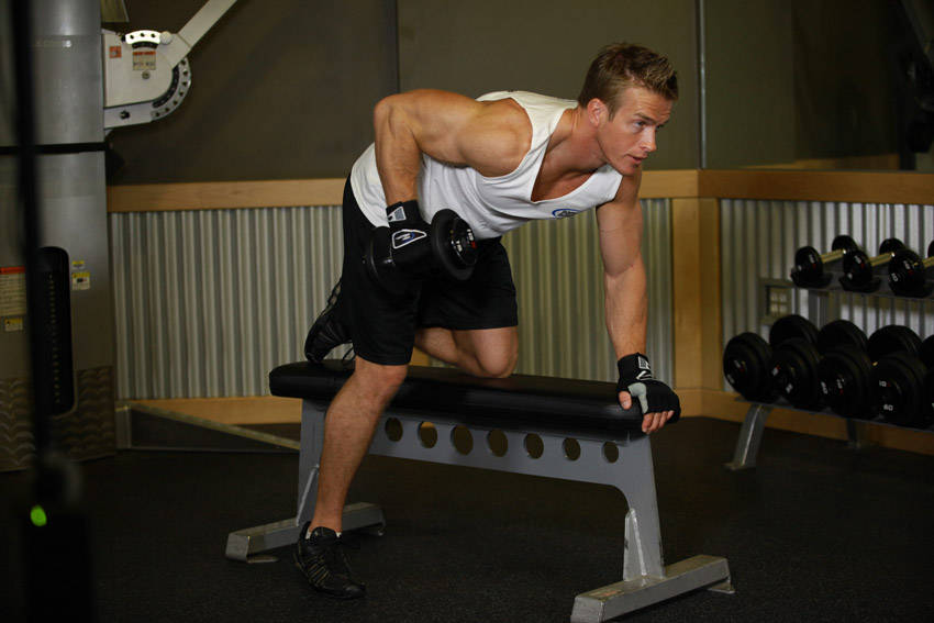 Tricep Dumbbell Kickback reference position 2