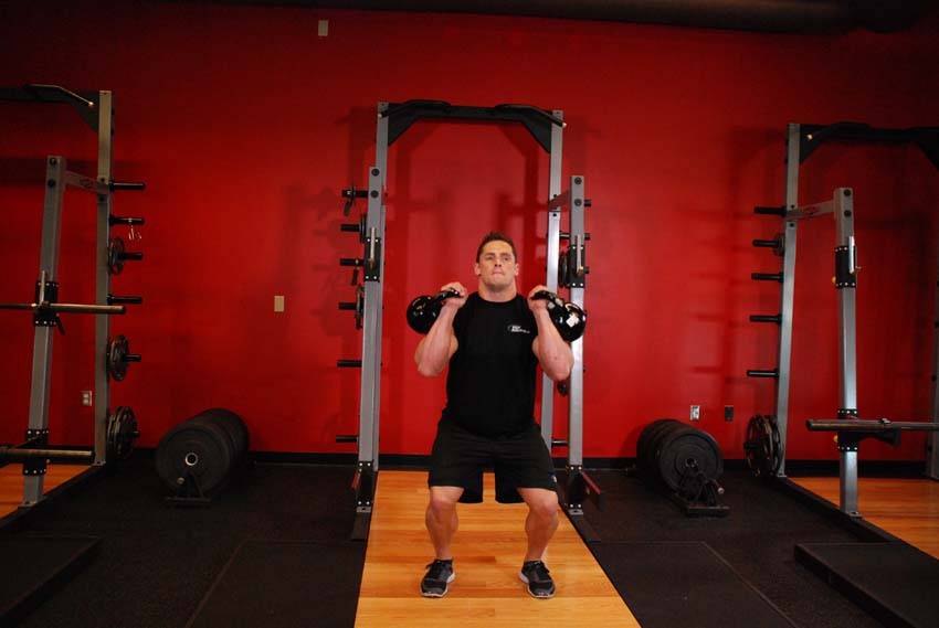 Two-Arm Kettlebell Jerk reference position 1