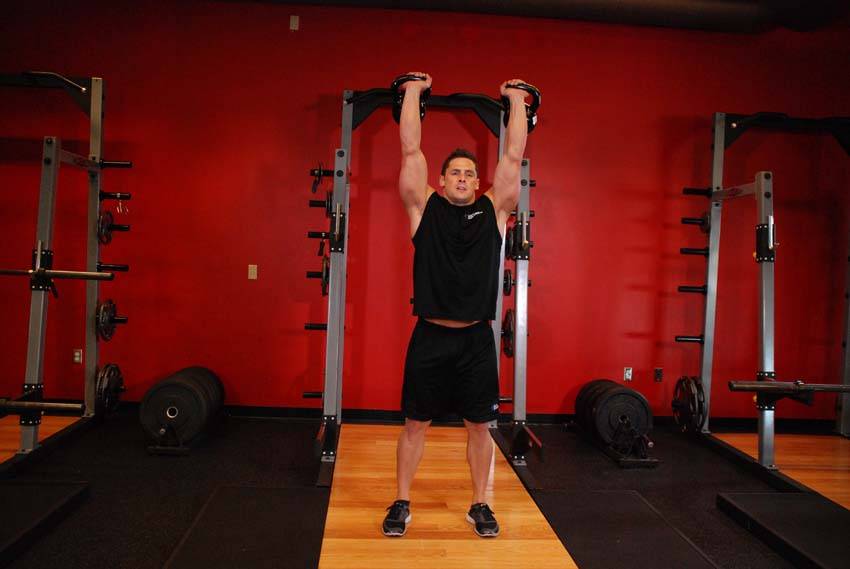 Two-Arm Kettlebell Jerk reference position 2