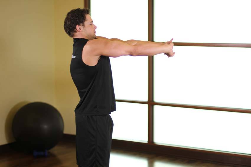 Upper Back Stretch reference position 2