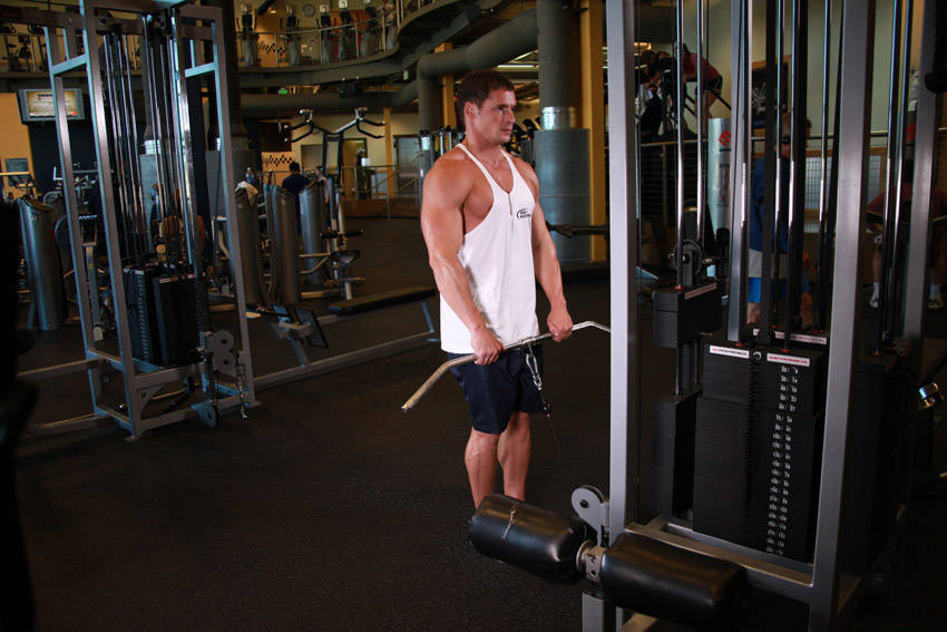 Upright Cable Row reference position 2
