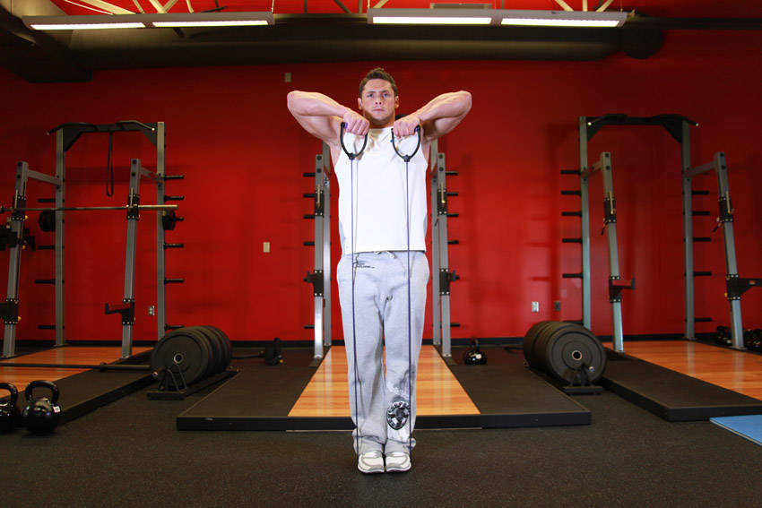 Upright Row - With Bands reference position 2