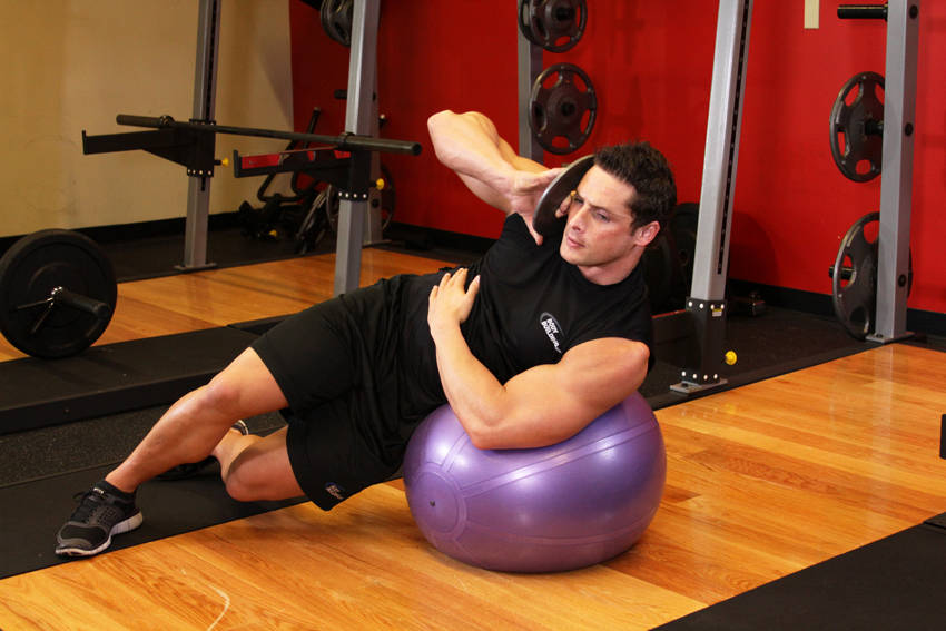 Weighted Ball Side Bend reference position 2