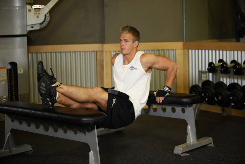 Weighted Bench Dip reference position 2