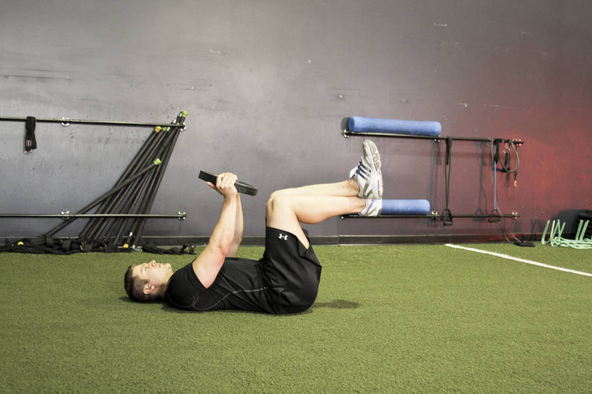 Weighted Crunches reference position 1