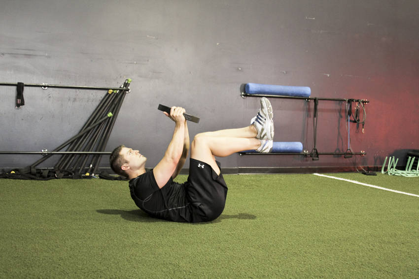 Weighted Crunches reference position 2
